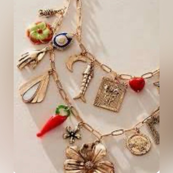 New! Maxamillion Charm Necklace from Free People in “Flower Power” Boho Chic - Picture 2 of 4
